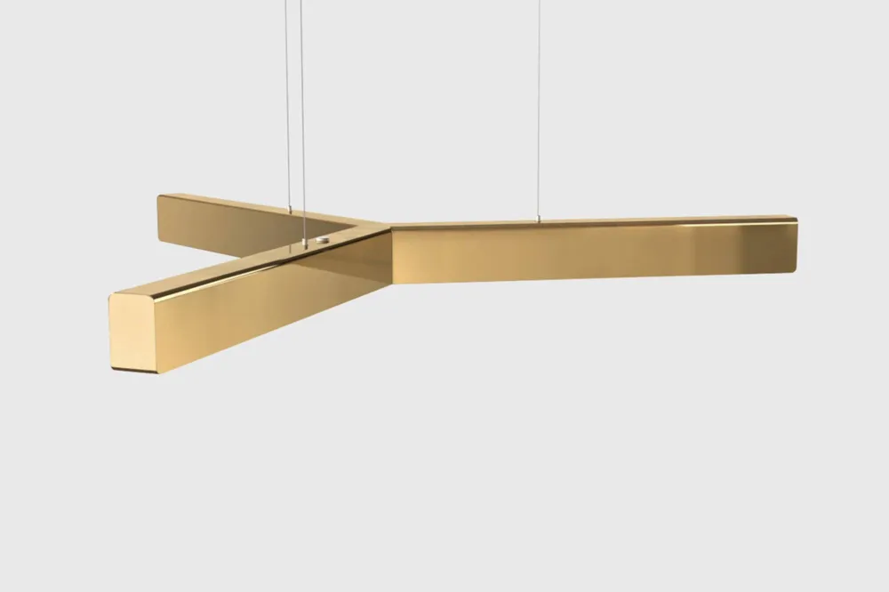 Tylko do końca tygodnia Anour Lampa wisząca Y-Model śr. 80 cm polerowany mosiądz