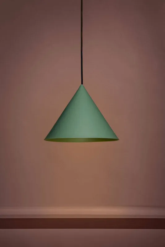 Wyprzedaż LOFTLIGHT Lampa wisząca Konko Light zielona szer. 30 cm