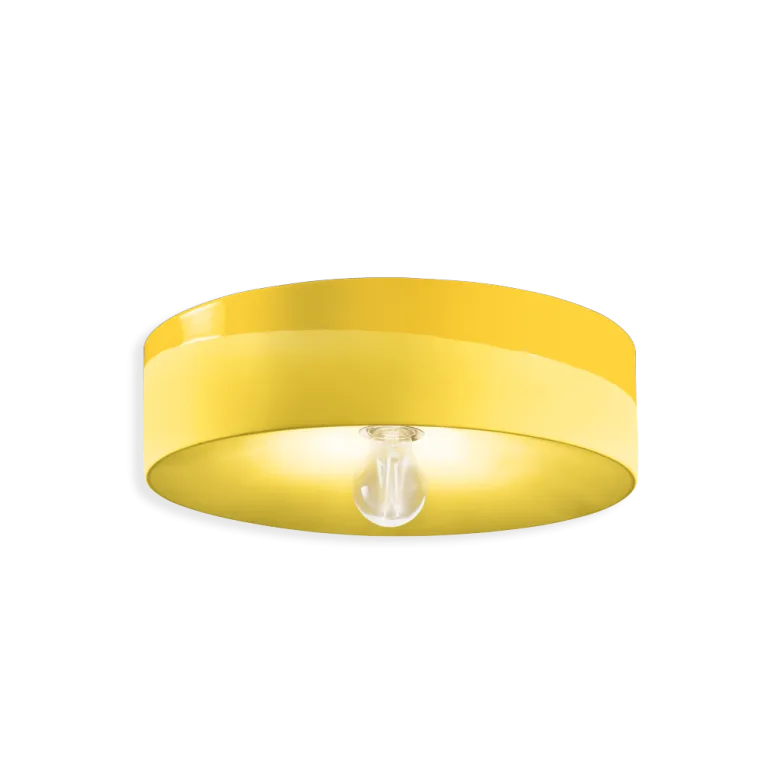 Ferroluce Lampa sufitowa / plafon Pi żółta śr. 40 cm Wybór klientów