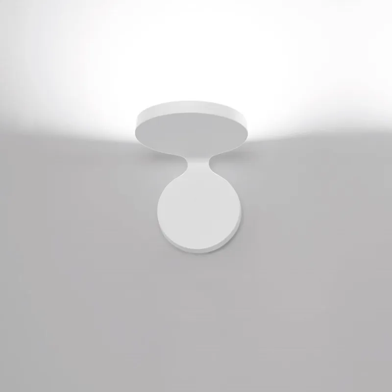 Artemide Lampa ścienna / kinkiet Rea biała szer. 12 cm Wysoka jakość