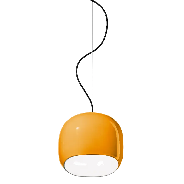 Zamów dziś Ferroluce Lampa wisząca Ayrton żółta śr. 29 cm