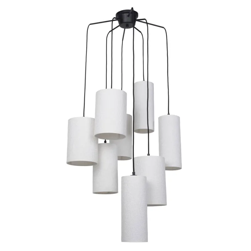 Dodaj do koszyka Market Set Lampa wisząca Cosiness 8 kloszy biała śr. 54 cm