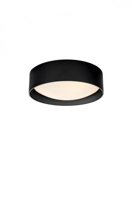 Kaspa Lampa sufitowa / plafon Vero rozm. S czarny z czarnym wnętrzem śr. 35 cm Rabat