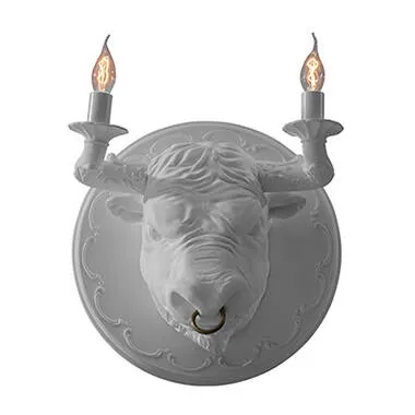 Premium Karman Lampa ścienna / kinkiet Corrado śr. 40 cm biały