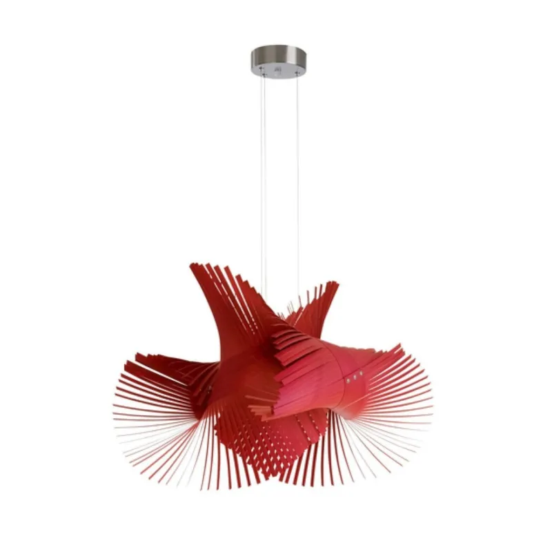 Hit cenowy LZF Lampy wiszące Mini Mikado czerwona szer. 70 cm
