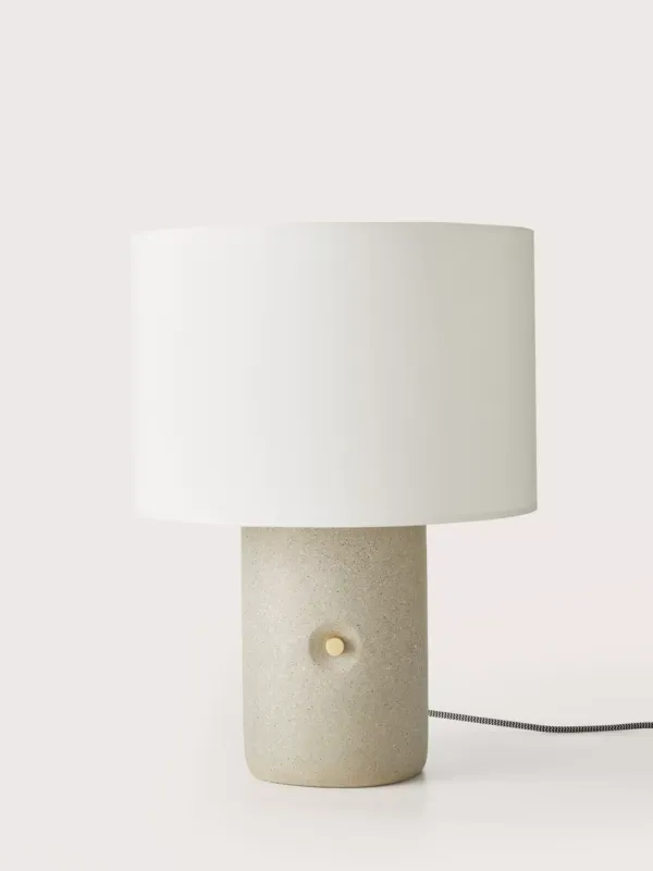 Aromas Lampa stołowa Sand biała wys. 47 cm Bezpieczna płatność