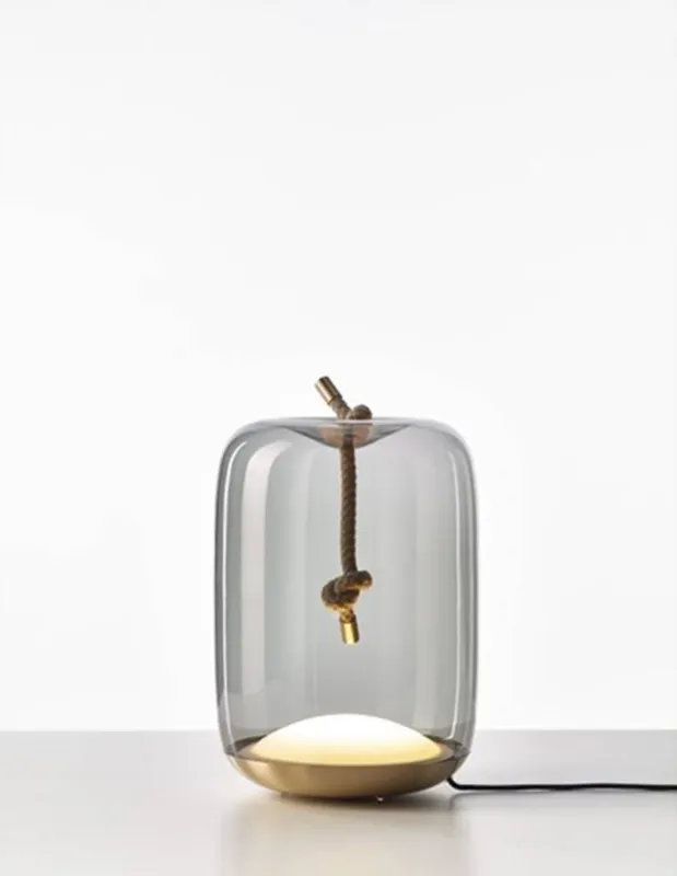 Sprawdź teraz Brokis Lampa stołowa Knot Cilindro Table transparentna wys. 42 cm