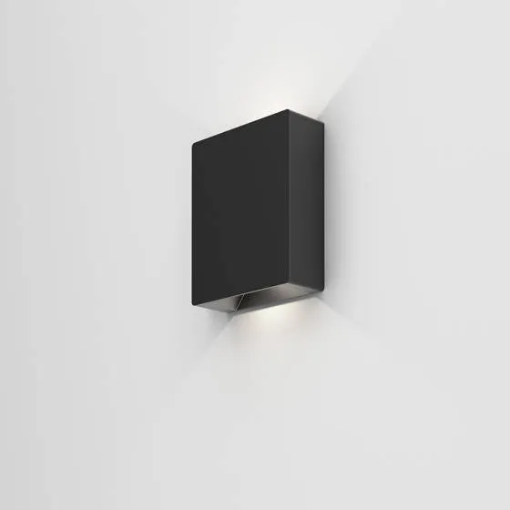 AQForm Lampa ścienna / kinkiet zewnętrzny Dart czarna wys. 12 cm Niska cena