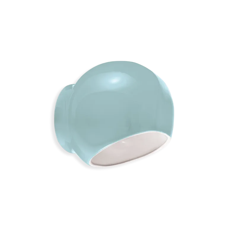 Ferroluce Lampa ścienna / kinkiet Ayrton niebieska wys. 19 cm Obniżka ceny