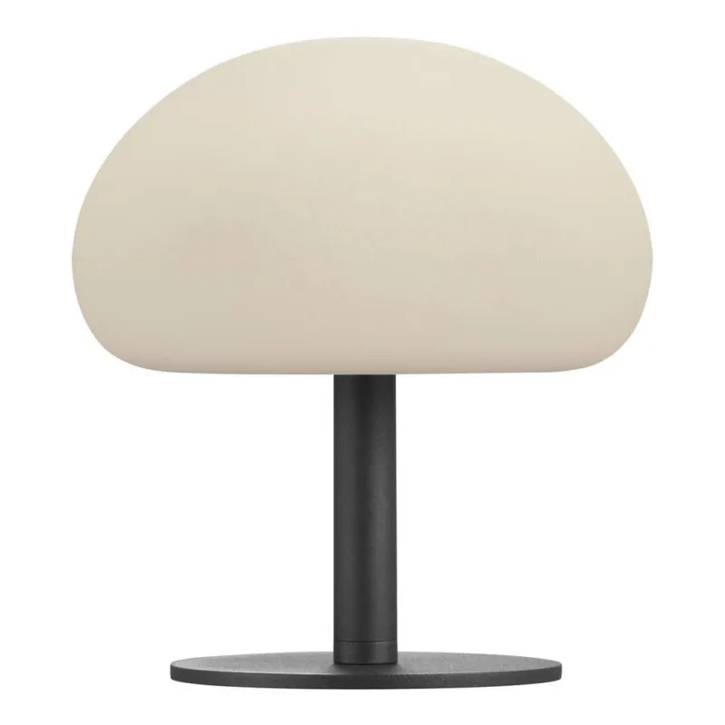 Wysoka jakość Nordlux Lampa ogrodowa stołowa Sponge ze ściemniaczem czarno-biała wys. 21,5 cm