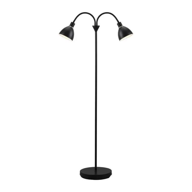 Nordlux Lampa podłogowa Ray czarna ze ściemniaczem wys. 155 cm Łatwy zwrot