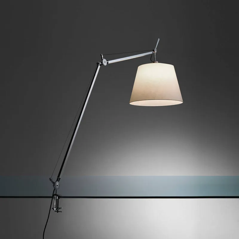Okazja Artemide Lampa biurkowa Tolomeo Mega srebrno-beżowa śr. 32 cm