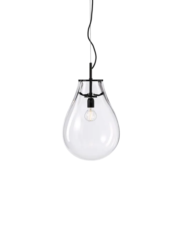 Bomma Lampa wisząca Tim wys. 63 cm rozm. S transparentno-czarna Dodaj do koszyka
