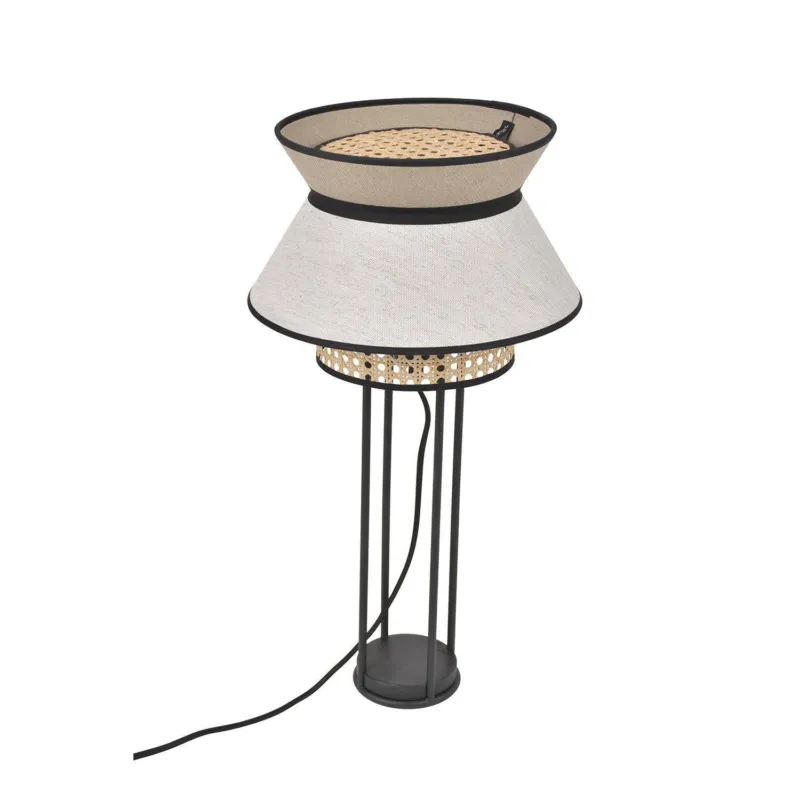 Market Set Lampa stołowa Singapour szara wys. 56 cm Popularny