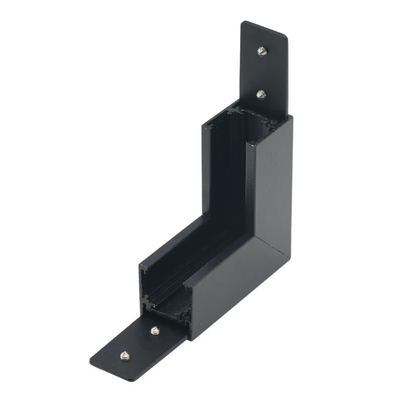 Bezpieczne zakupy Alfa Złącze scienne L do szyny magnetycznej dwufazowej TRACK MAGNETIC 27 INNER CORNER90 Czarny
