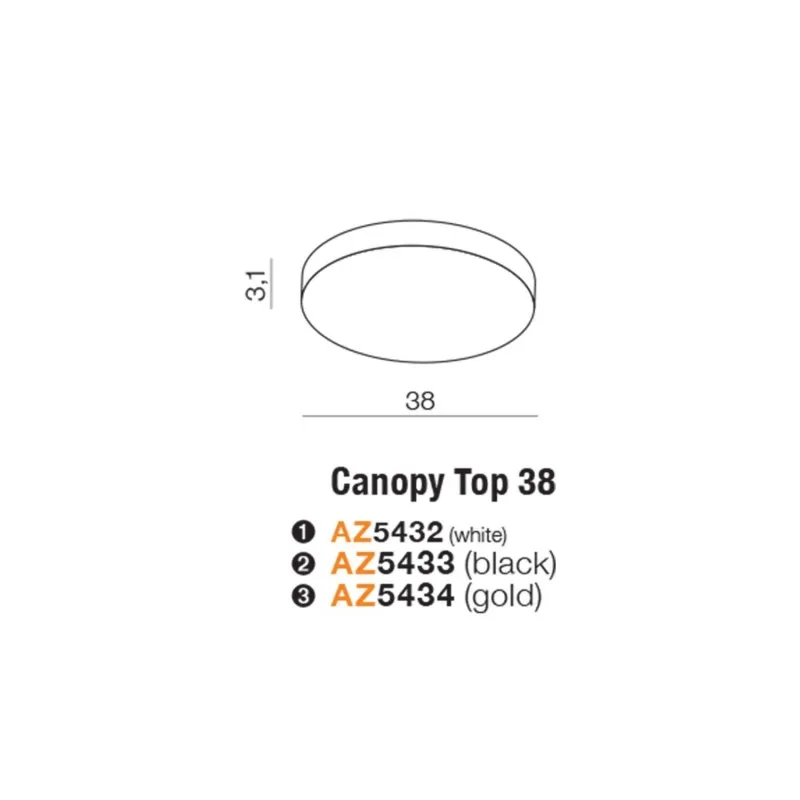 CANOPY TOP 38cm BK Złoty Hit cenowy