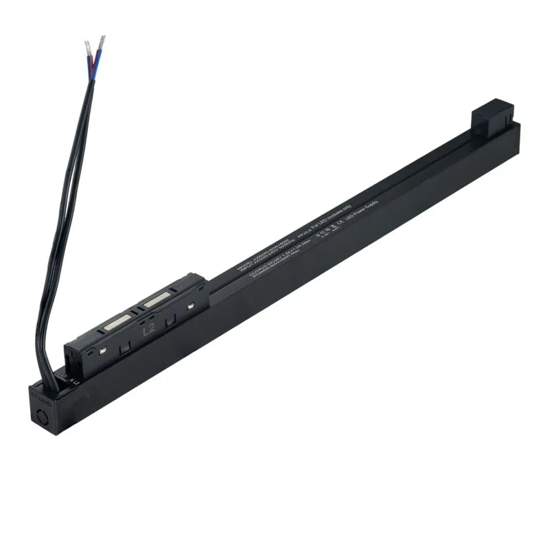 Ostatnie sztuki Zasilacz dwufazowy wpinany w szynę ALFA TRACK MAGNETIC DRIVER 2LINE 60+60W NO DIMM INSIDE Czarny