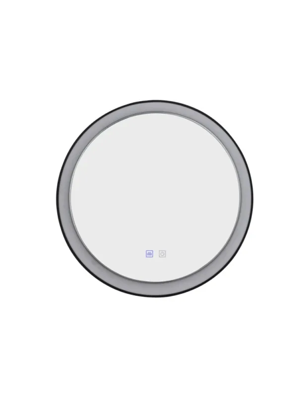 Zamów teraz Azzardo SERGIO MIRROR 60 HEATED CCT SWITCH BK Czarny Mat/Biały Lustro Łazienkowe Podgrzewane Zmienna Barwa Św. AZ5819