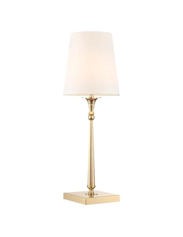 Wyjątkowa oferta Cosmolight Lampa stołowa AUSTIN T01227AU-WH Złoty