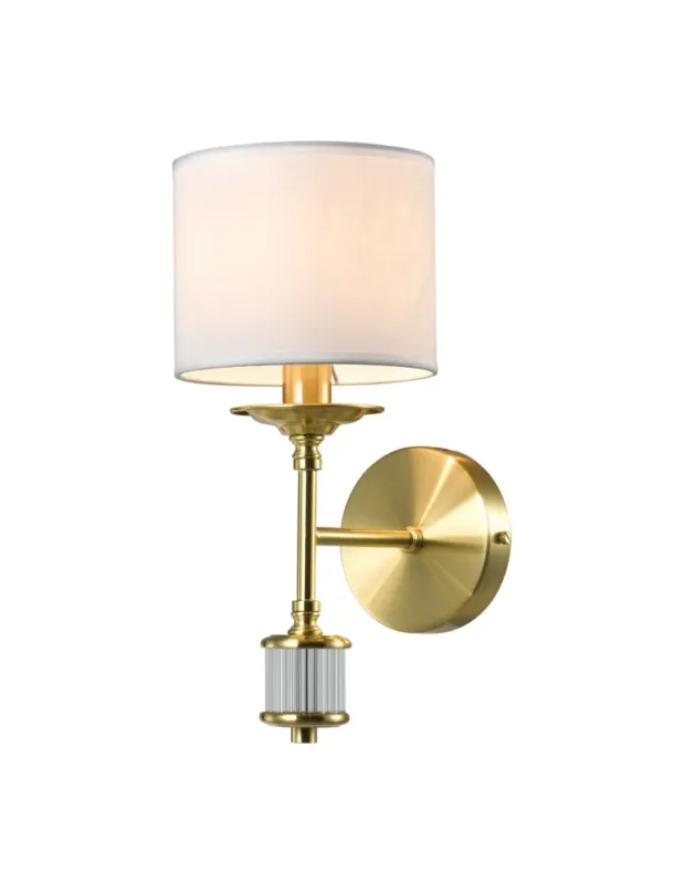 CosmoLight Kinkiet SUTTON W01845BR-WH Mosiądz Wyprzedaż