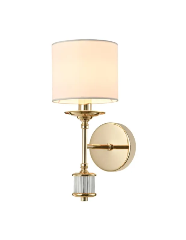 Cena promocyjna CosmoLight Kinkiet SUTTON W01408AU-WH Złoty błyszczący