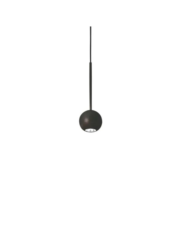 Szybka dostawa Ideal Lux Lampa Wisząca ARCHIMEDE SP SFERA NERO Czarny 328355