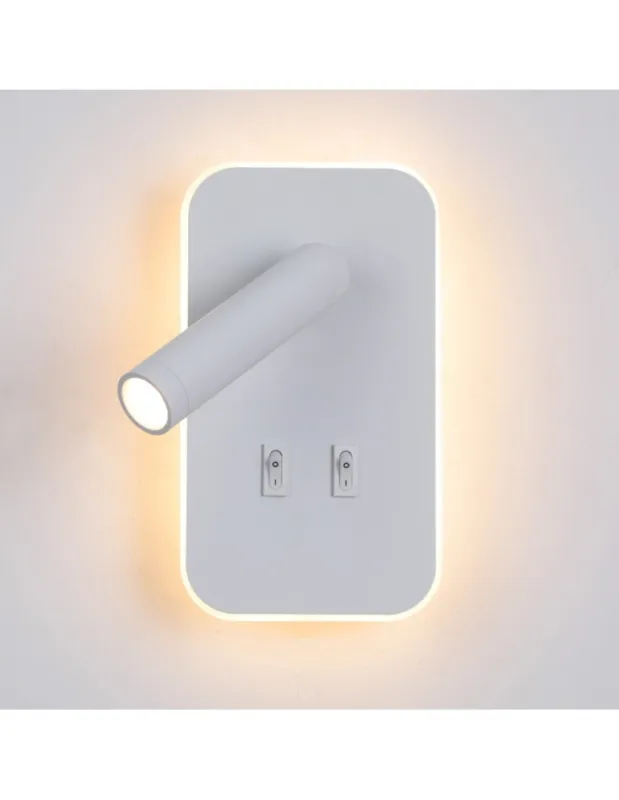Dostępne od ręki ITALUX Doria Ścienna do Czytania 2xLED 8W 3000K Biały WL-83957-1-WH