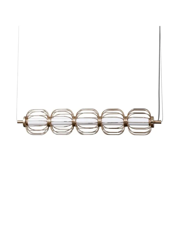 ITALUX Pedro Wisząca 5xLED 20W 3000K Złoty PND-34405-5-HBR Dostępne od ręki