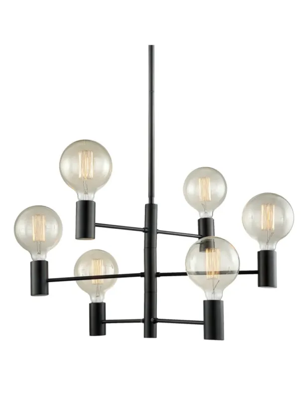 Wybór klientów ITALUX Veva Wisząca E27 6x40W Czarny MDM3339/6 BK kolory-swiatla.pl