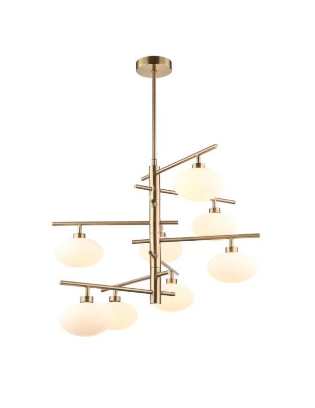 Bestseller ITALUX Fiorenzo Wisząca G9 8x25W Mosiądz MDM3661-8 BRO+W kolory-swiatla.pl