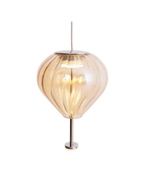 Obniżka ceny MAXLIGHT P0575 LAMPA WISZĄCA PALLONCINI 1 AMBER GLASS