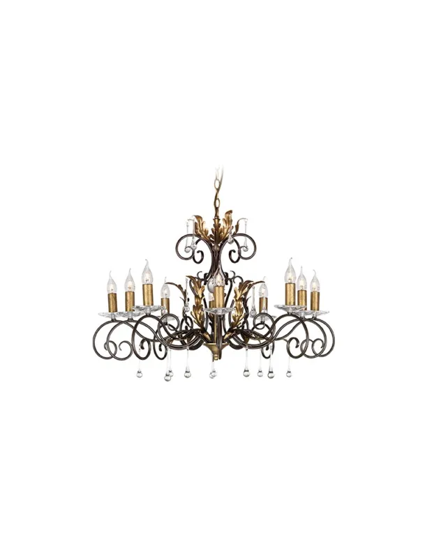 Elstead Lighting Interior Wisząca AMARILLI 10x60W E14 AML10 BRONZE kolory-swiatla.pl Najlepsza cena