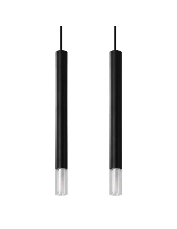 Sollux Lampa wisząca WEZYR 2 czarna SL.0961 Darmowy zwrot