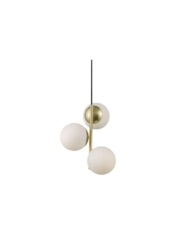 NORDLUX LILLY Lampa Wisząca E14 3X40W Metal Mosiądz 48603035 Zniżka