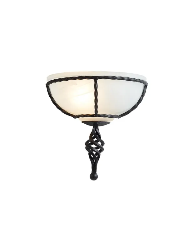 Elstead Lighting Interior Kinkiet PEMBROKE 1x60W E27 PB/WU BLACK kolory-swiatla.pl Wyprzedaż