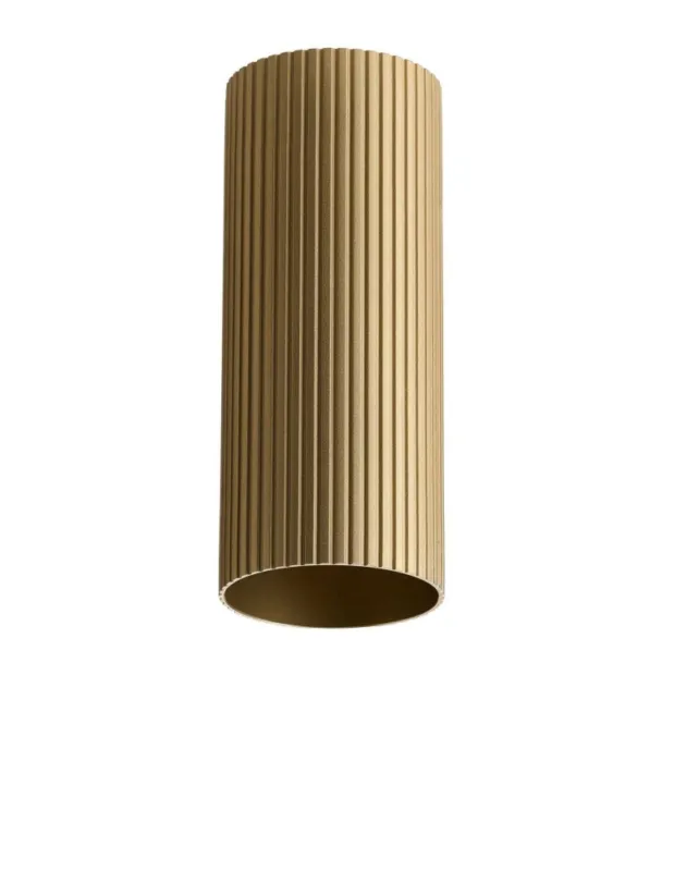 Azzardo LUCAS RIBBED TUBE 20 ANODISED GOLD Mosiądz/Złoty Anodowany Klosz Ryflowany Tuba do Skompletowania Lampy AZ6401 Oferta limitowana