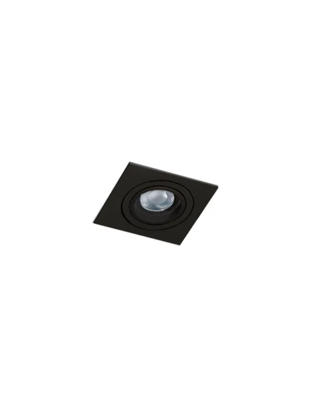Azzardo CARO SQUARE BLACK 1xGU10 Wpuszczana Czarny AZ2434 kolory-swiatla.pl Zamów dziś