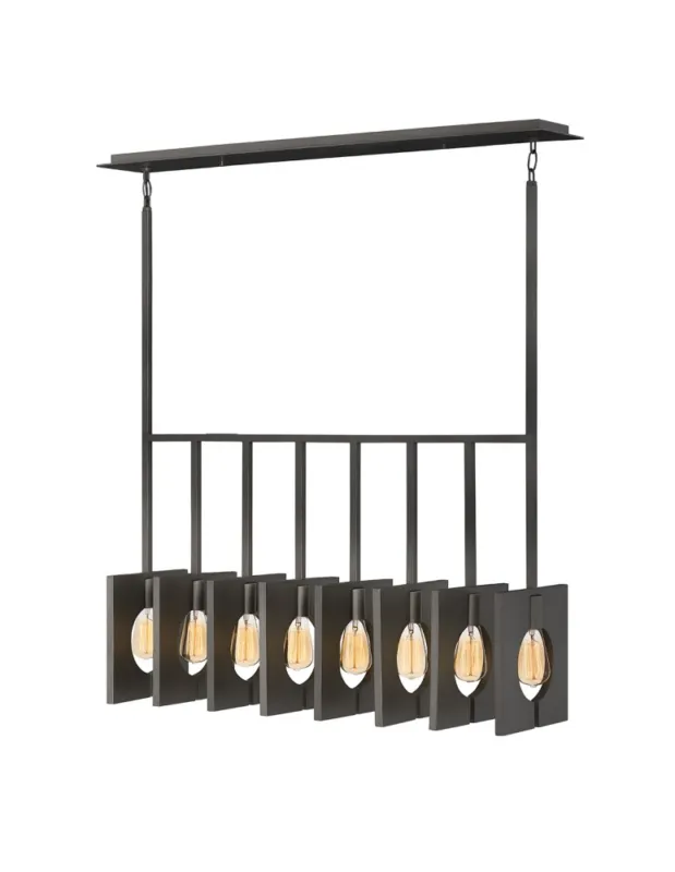 Hit sprzedaży Quintiesse Żyrandol Ludlow - 8 źródeł światła - Szczotkowany grafit Elstead Lighting QN-LUDLOW8-GR