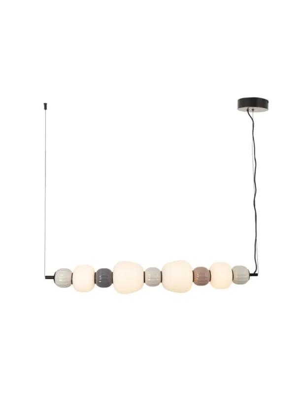 Wysoka jakość Maxlight Lampa Wiszaca Modern 32W, Opal + Dark Grey+Medium Brown+Light Grey P0631