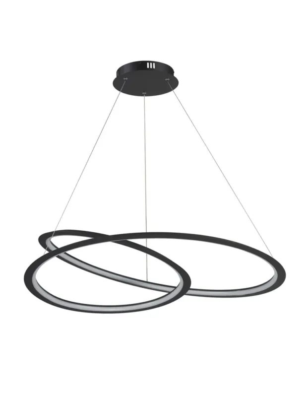 Zamów dziś Step into Design Lampa wisząca SPIRELLO ledowa czarna 80 cm