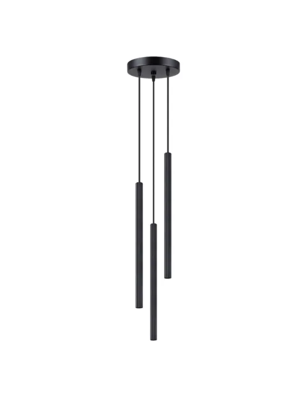 Premium Sollux Lampa wisząca ARCHE 3P czarna SL.1341