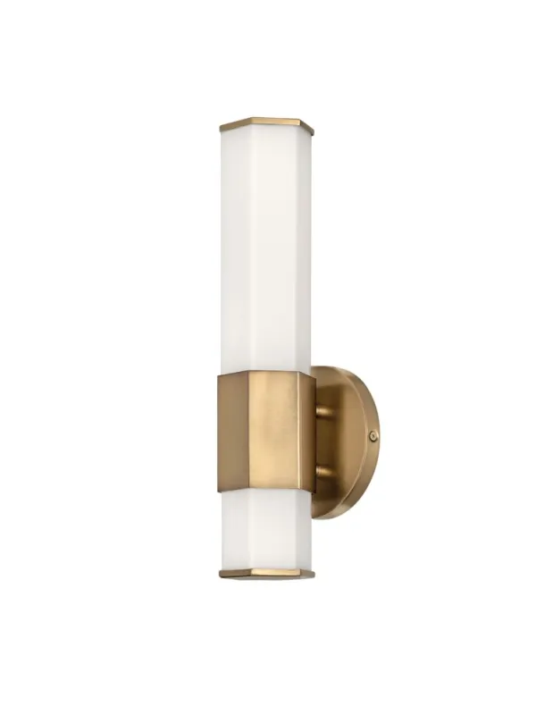 Bezpieczne zakupy Quintiesse Kinkiet LED Facet - - Stary mosiądz IP44 Elstead Lighting QN-FACET-LED1-HB-BATH