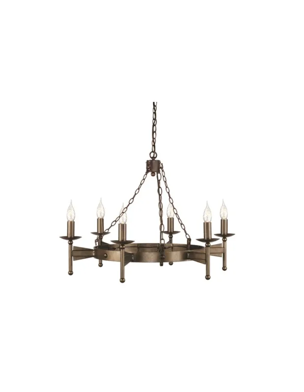 Dodaj do koszyka Elstead Lighting Interior Wisząca CROMWELL 6x60W E14 CW6 OLD BRZ kolory-swiatla.pl