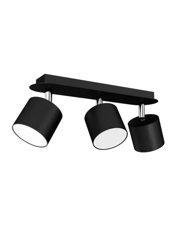 Milagro Lampa sufitowa DIXIE BLACK 3xGX53 MLP7601 Ostatnia szansa