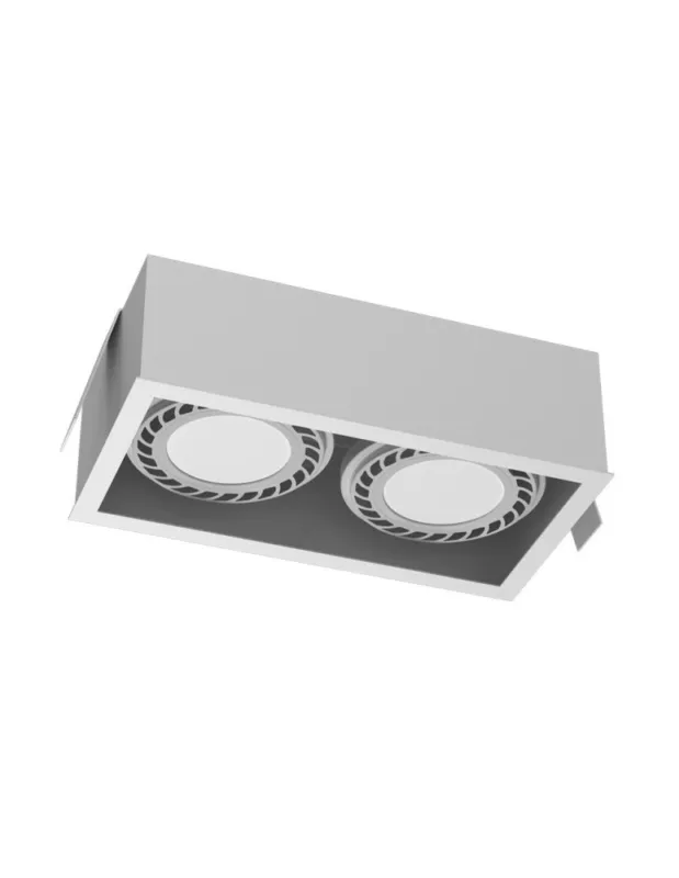 Brosline Lampa wpuszczana Cage in 1-2 - Biała 3275 Bestseller