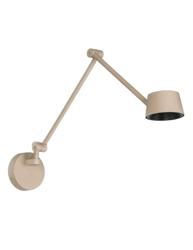 Ograniczona ilość Azzardo MOLLY M WALL BEIGE Beżowy Mat Kinkiet/Ścienna AZ6808