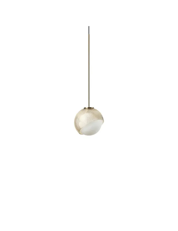 Darmowy zwrot Ideal Lux Lampa Wisząca BLOOM SP1 D12 OTTONE Mosiądz 366623