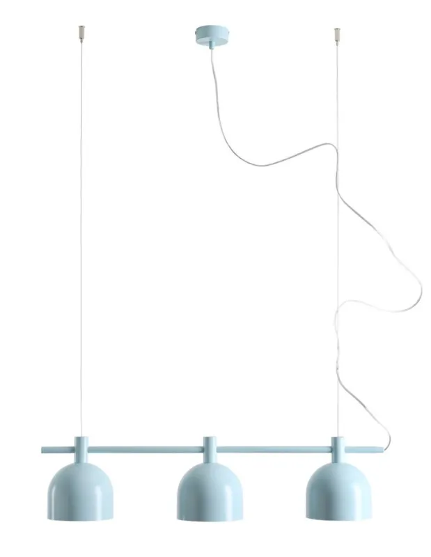 Super okazja Aldex Lampa Wisząca BERYL 3 BABY BLUE 3 x max 15W LED (976E_29)