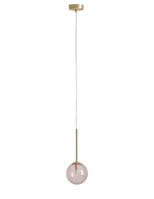 Ostatnie sztuki Aldex Lampa Wisząca BOSSO MINI 14 MULTICOLOUR (DUSTY ROSE) 1x max 5W LED (1119XXS40_BR)