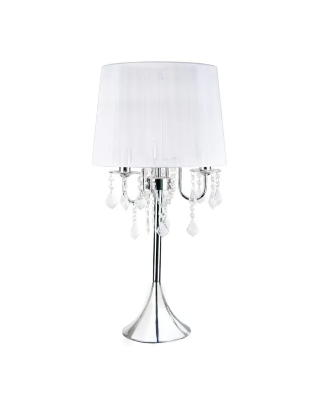 Light Prestige Mona biurkowa srebrna 3xE14 biały, srebrny LP-5005/1T srebrna kolory-swiatla.pl Dodaj do koszyka
